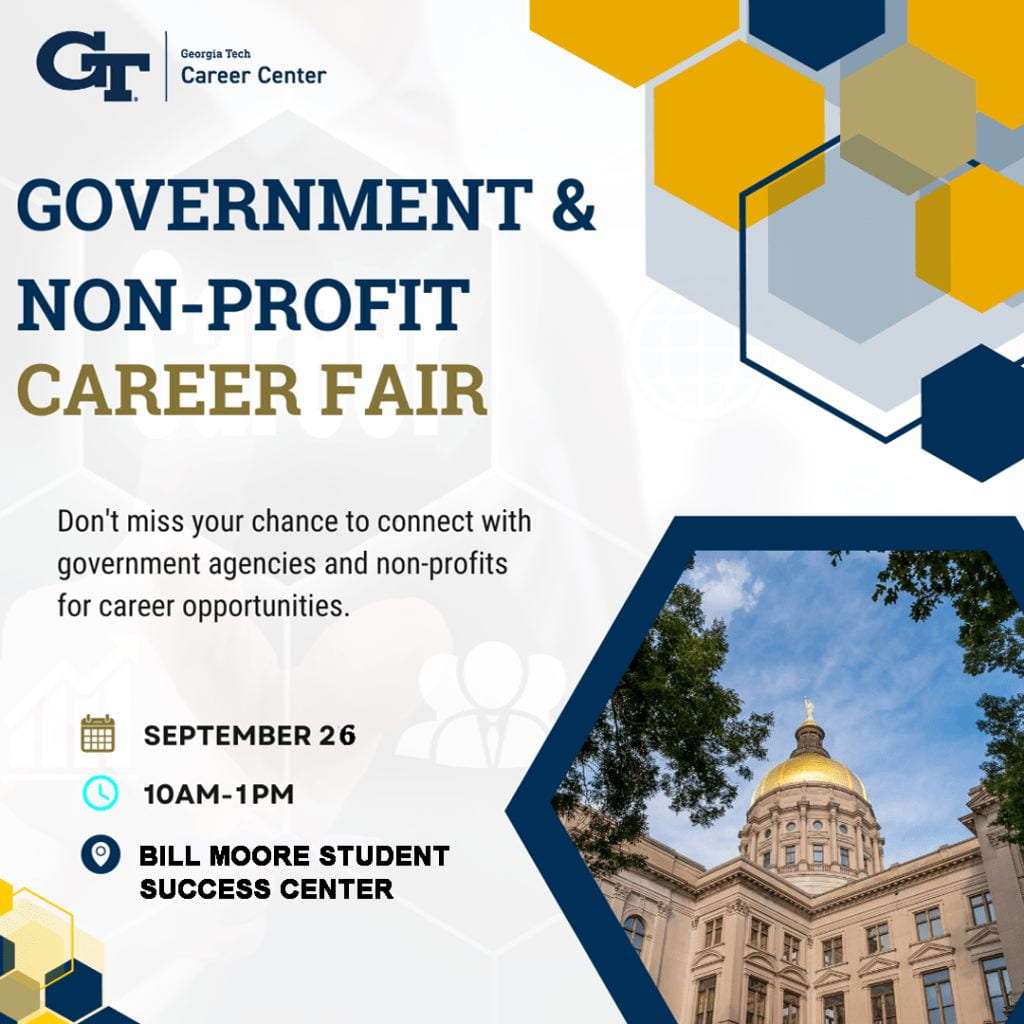 Fall 2023 Government & Non-Profit Career Fair banner